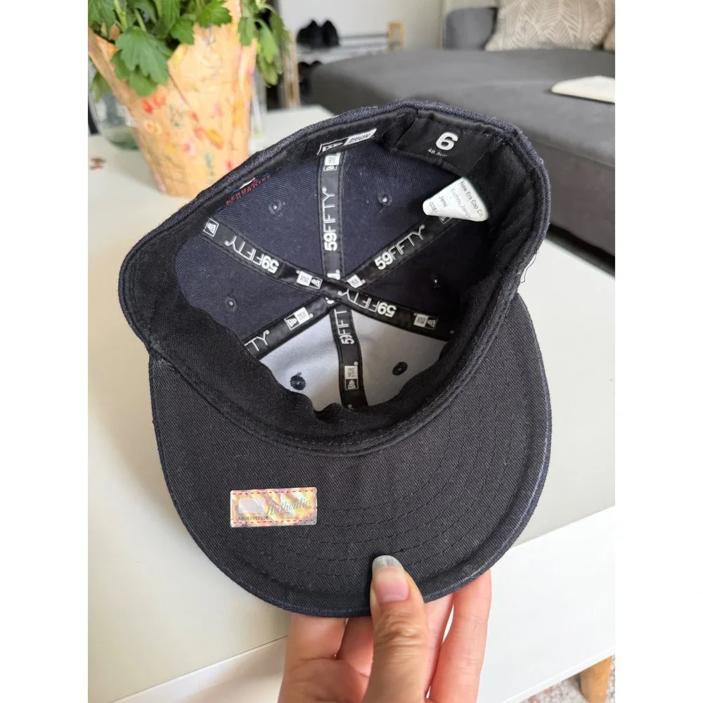 New Era 59FIFTY Boston Red Sox Infant Fitted Hat Navy Blue Size 6 48.3cm NWOT